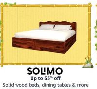 New Launch - Solimo Up to 60% Off on Wood Beds, Dining Tables & More