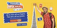 Get up to 15% off on Flights & Flat 25% off on Hotels with ICICI Bank Credit Cards!