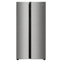 Haier 570 Litres Frost Free Inverter Side-By-Side Door Refrigerator (0.98 Unit Consumption, HRF-622SS, Shiny Steel)