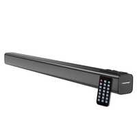 Blaupunkt SBA30 Wireless Bluetooth Soundbar with 2400 mAh Built-In Battery I 4 Full Range Speakers I HD Sound I Sleek Premium Design I Guitar & Mic Input for Karaoke I EQ Modes I Multiple Connectivity