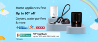  Home Appliances Fest Up to 60% Off + 10% Cashback up to Rs.500 on IDBI Bank CC