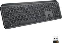 Logitech MX Keys Bluetooth, USB Keyboard (Hand Proximity Sensors, 920-009418, Black)