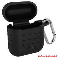Tizum Apple AirPods Case Silicone-Shockproof Case Cover with Carabiner Hook for AirPods