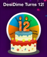 DesiDime Turns 12 - Spin the Wheel & Win  