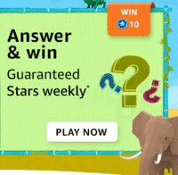 Amazon Funzone Weekly Quiz Stars : Win 10 Stars