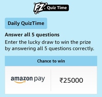 Amazon Quiz Answers Today 19 July 2022 : Win Rs.25000