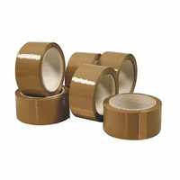 Eco Pack Brown BOPP Packing Tape, 2 Inch X 50 Meters Long, Strong Heavy-Duty Industrial Shipping Packaging Tape for Moving Office and Storage (Pack of 6 Pcs)