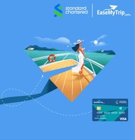 Get up to 20% off Domestic Flights, International Flights , Domestic Hotels, International Hotels on using Standard Chartered EaseMyTrip Credit Card 