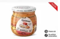 Licious Chuncky creamy tomato egg spread @ 1 Re