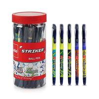 Cello Striker Ballpen - Jar of 25 (Blue) | Cricket and Football themed Pens for Sports Entusiast