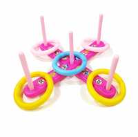 Disney Princess Plastic Ringtoss Set for Kids, Age 3 to 8 Years, Indoor and Outdoor Sports Games