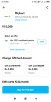 Flipkart gift card offer on paytm (1% cashback)
