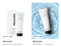 Minimalist Skin Care Products at Buy 2 at MRP Get 1 Free