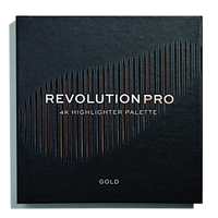 Revolution Pro 4k Highlighter Palette, Gold, 16g