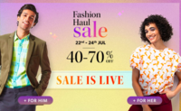 Myntra Fashion Haul Sale (22-24 July) : 40 - 70% off Offers & Deals