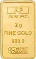 Bangalore Refinery 24k (999.9) 2 gm Yellow Gold Bar