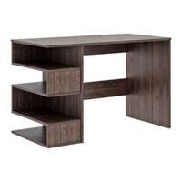 Wakefit Kermit Engineered Wood Study Table with Four Open Shelves (Columbian Walnut Finish, Brown)