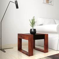 Amazon Brand - Solimo Ese Side Table (Sheesham Wood, Walnut and Honey Finish)