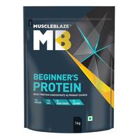 MuscleBlaze Beginner's Whey Protein, No Added Sugar, Faster Muscle Recovery & Improved Strength