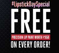 Free Precision lip paint worth ₹650 with every order | Lakme Lipstick Day sale 