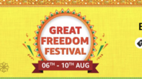 Amazon Great Freedom Festival Sale 2022 : Upto 80% off + Extra 10% Discount using SBI Credit Cards (6-10th Aug)