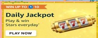 Daily jackpot win stars 1 August 