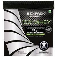 Six Pack Nutrition 100% Whey Protein Powder - 4 kg/ 8.8lbs (Masala Milk)