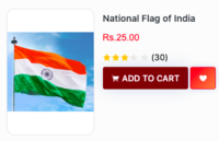 Har Ghar Tiranga Campaign (National Flag of India at Rs 25 with Free shipping)