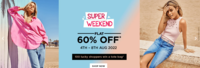 Only Super Weekend : Flat 60% off On Women Clothings