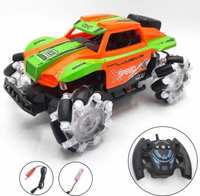 Toyshack Dancing Rechargeable Remote Controlled 1:16 Rock Crawler with Music  (Orange)