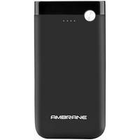 Ambrane 10000mAh Li-Polymer Powerbank with Fast Charging, Rubberized Finish & Compact Size (PP-11, Black)