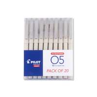 Pilot O5 Roller Ball Pen Pack of 20 ( 16 Blue , 2 Black, 1 Red, 1 Green)