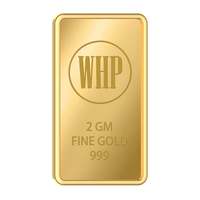 WHP JEWELLERS 24kt (999) 2 gm Yellow Gold Bar (GBC(999)2gm2021)
