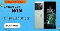 Amazon OnePlus 10T 5G Quiz Answers