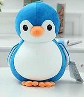 Babique Penguin Teddy Bear Plush Soft Toy (28 cm, Blue)