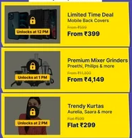 Flipkart Tick Tock Deals 12 Pm - 12 Am Upto 70% off