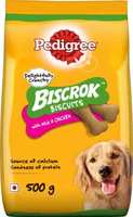 PEDIGREE Biscrok Biscuits Milk Dog Treat [Rs.49 + 91 Supercoins]