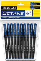 Classmate Octane- Blue Gel Pens (Pack of 10)|Smooth Writing Pens