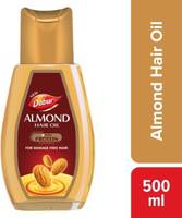 Dabur Almond Hair Oil with Soya Protein and Vitamin E Hair Oil 