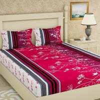  IWS 144 TC Microfiber Double Printed Flat Bedsheet 