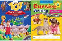 101 Panchatantra Stories+Cursive Writing Book (Small Letters) - Part B (Set of 2 Books)