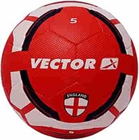 Vector X England Rubber Football (Color : Red-White, Size : 5)