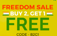 Freedom sale : buy 2 get 1 free 