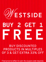 Buy 2 Get 1 Free on Westside Clothing's 