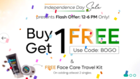 Mcaffeine Flash Sale (12-6 Pm) Buy 1 Get 1 Free + Free coffee face care travel kit on adding min 2 singles 