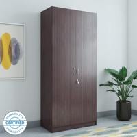Hometown Willy Engineered Wood 2 Door Wardrobe  (Finish Color - Walnut, Knock Down)