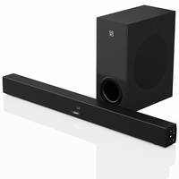 GOVO GOSURROUND 610 100 Watt 2.1 Channel with HDMI, Optical & LED Display Wireless Bluetooth Soundbar (Platinum Black)