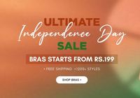 Shyaway Independence Sale - Bra Starts From Rs.199/2 Panties Free on Above Rs.1000 Orders & Rs.200 Off on Min Rs.1500 Shopping 