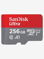 SanDisk 256GB Ultra microSD Memory Card (Red/Grey)