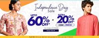  Pantaloons Independence Day Sale Upto 60% Off + Extra 20% Off/ Flash Sale Flat 70% Off/ Pay Via Paytm Wallet & Get Rs.100 Cashback